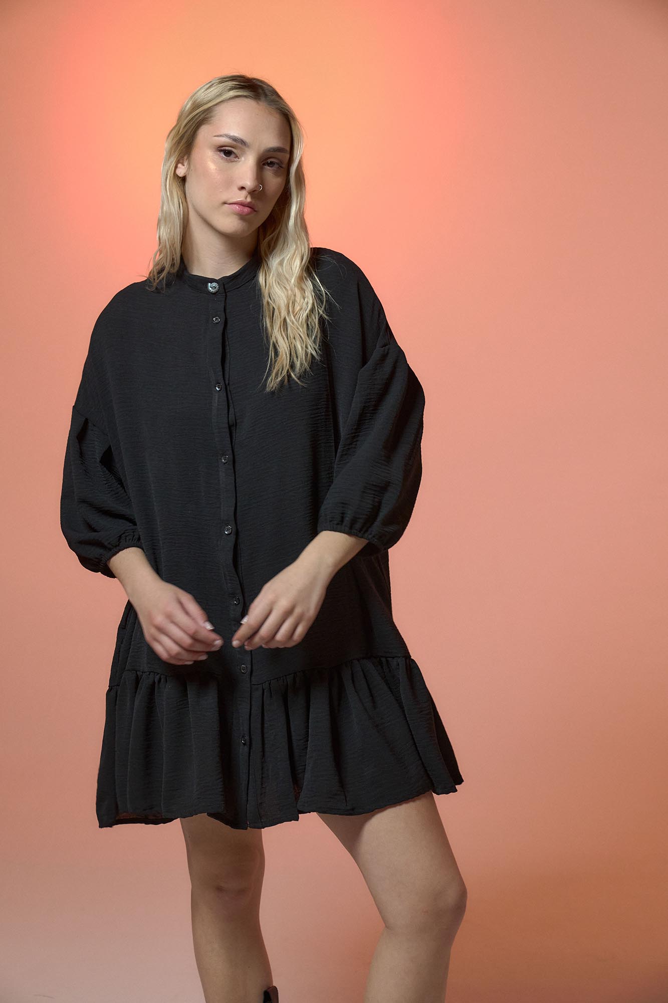 VESTIDO CARACOLA NEGRO